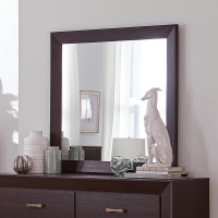 Coaster Furniture 204394 Kauffman Rectangular Mirror Dark Cocoa